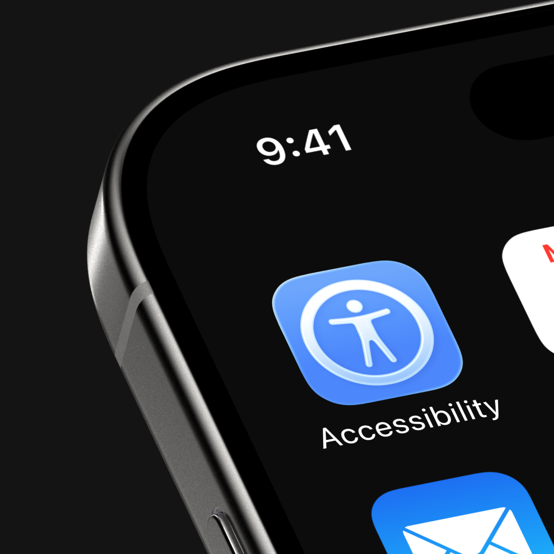 Live Icon showcasing a new accessibility icon.